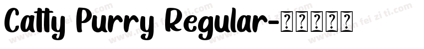 Catty Purry Regular字体转换
